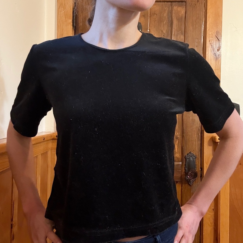 Vintage Velvet Black Women's T-Shirt